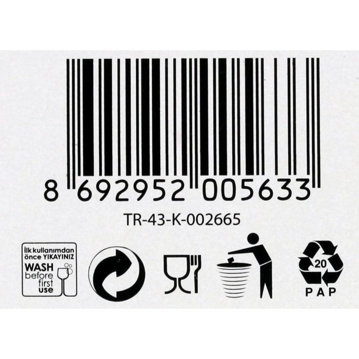 Lav Set 6 Copas Vino Tinto Misket 210 cc (4 Cajas)