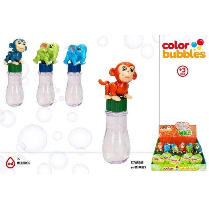 Pompero animales salvajes color bubbles 35 ml - modelos surtidos 4 Pompero animales salvajes color bubbles 35 ml - modelos surtidos 4