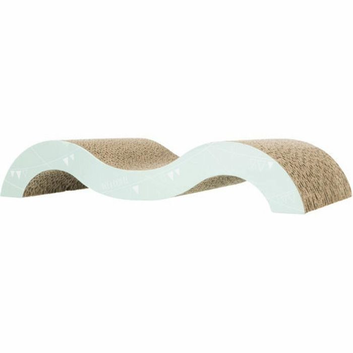 Trixie TRI4011905480121 Rascador para Gatos Junior Wave, Forma Ondulada, Medidas 38x7x18 cm, Tonos Malva y Menta 19