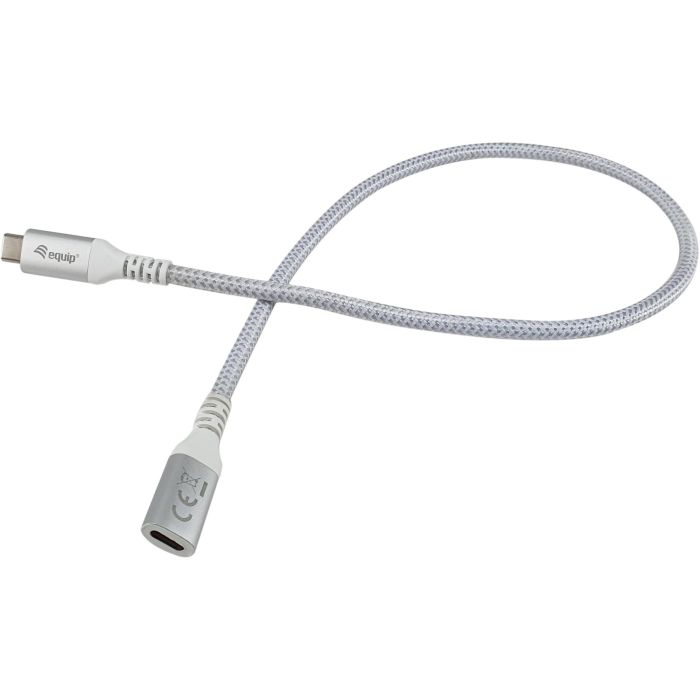 EQUIP 128376 Cable USB-C a USB-C 3.2 Gen 2, 1m, 100W, 4K/60Hz, Trenzado, Blanco 0 EQUIP 128376 Cable USB-C a USB-C 3.2 Gen 2, 1m, 100W, 4K/60Hz, Trenzado, Blanco 0
