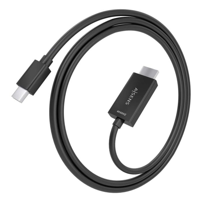 AISENS - CABLE CONVERSOR MINI DP A HDMI 4K@60HZ, MINI DP/M-HDMI/M, NEGRO, 1.5M 4