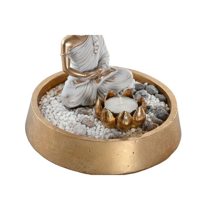 Figura Oriental DKD Home Decor Dorado Plateado 16 x 18 x 16 cm (2 Unidades) 1 Figura Oriental DKD Home Decor Dorado Plateado 16 x 18 x 16 cm (2 Unidades) 1