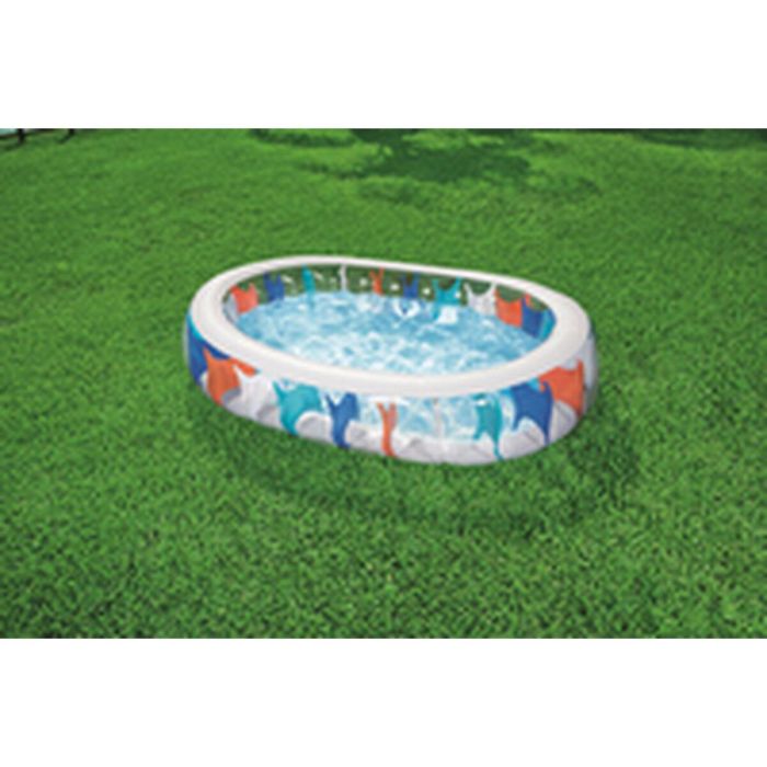 Bestway Piscina Hinchable Eliptica 229x152x51 cm +6 Años Jardin 54066 4
