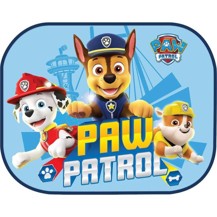 Nickelodeon Paw Patrol CZ10241 Cortinas Laterales para Coche 44x35 cm 2Pz, Protección UV para Asientos Traseros, Decora y Atenúa Rayos Solares 1