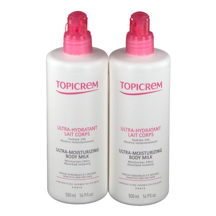 Topicrem Uh Lait Corporel 2x500ml Leche Corporal Hidratante