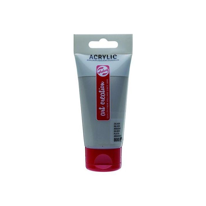 Pintura Acrilica Talens Art Creation 75 Ml (Tubo) Plata 3 unidades