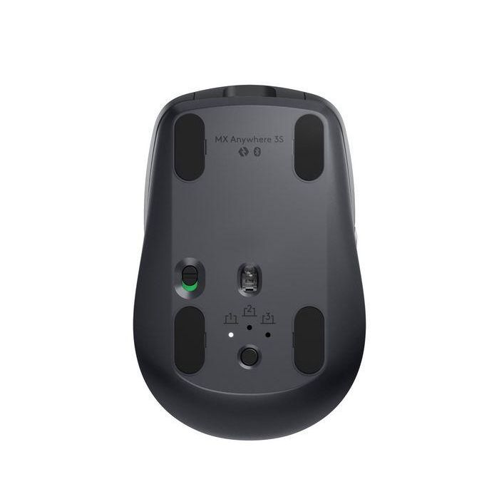 Logitech Mx Anywhere 3S Ratón Inalámbrico Óptico 8000 DPI con Clicks Silenciosos, Rueda MagSpeed y Multidispositivo Grafito 2