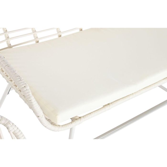 Sofa Terraza Y Jardin DKD Home Decor Blanco Blanco 74 x 84 x 124 cm Set de 4 9 Sofa Terraza Y Jardin DKD Home Decor Blanco Blanco 74 x 84 x 124 cm Set de 4 9