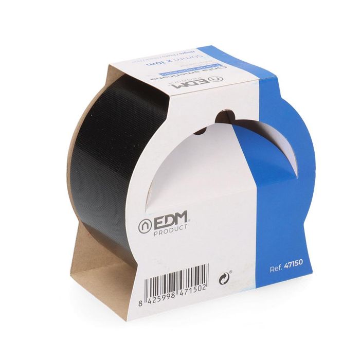 Edm Cinta multiuso americana 10m x 50mm negro - Resistente a la intemperie 3 Edm Cinta multiuso americana 10m x 50mm negro - Resistente a la intemperie 3