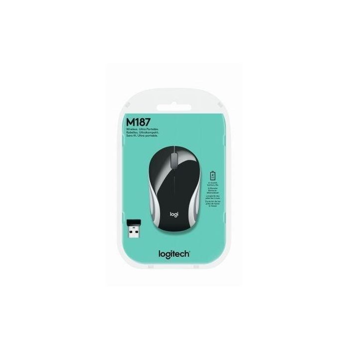 Ratón Inalámbrico Óptico Logitech M187 4 Ratón Inalámbrico Óptico Logitech M187 4