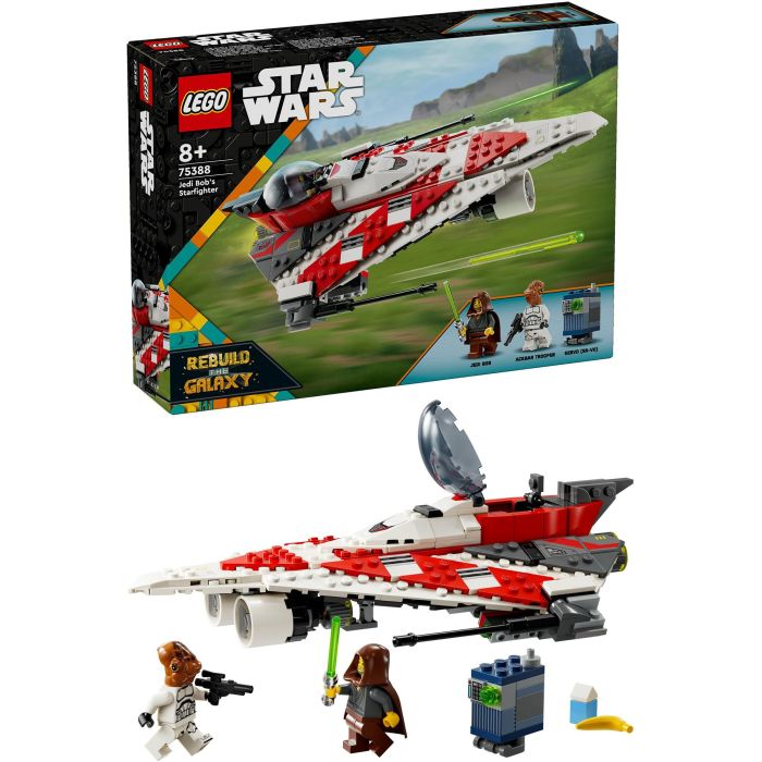 LEGO 75388 Star Wars Caza Estelar de Jedi Bob, incluye 2 Minifiguras, Droide Servo, Juguete de Construcción para Niños +8 años 14 LEGO 75388 Star Wars Caza Estelar de Jedi Bob, incluye 2 Minifiguras, Droide Servo, Juguete de Construcción para Niños +8 años 14