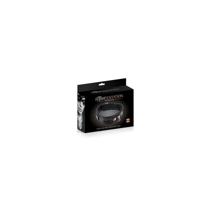 Collar con Cadena de Sujeción para Bondage Fetish Tentation Negro Rojo 1 Collar con Cadena de Sujeción para Bondage Fetish Tentation Negro Rojo 1