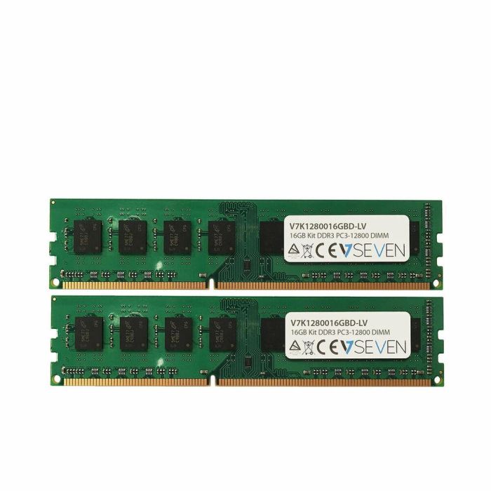 Memoria RAM V7 V7K1280016GBD-LV 16 GB CL5 DDR3 1600 mHz Memoria RAM V7 V7K1280016GBD-LV 16 GB CL5 DDR3 1600 mHz