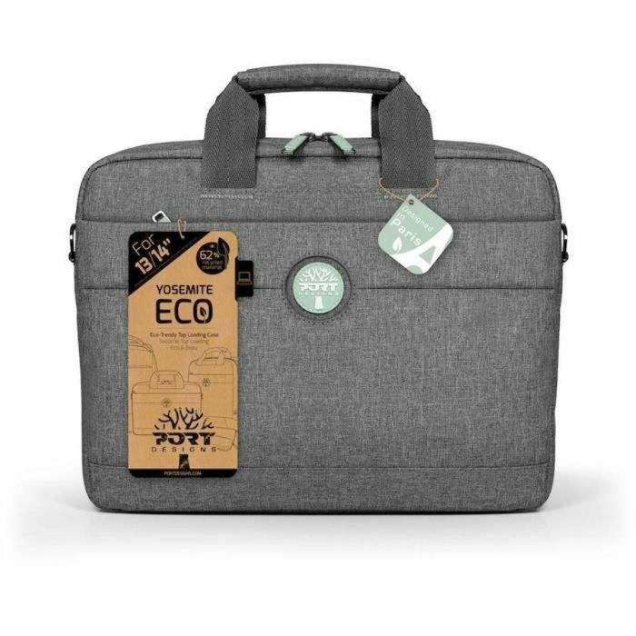 Port Designs POR3567044007015 Bolsa de laptop para portátiles de 15.6 pulgadas Yosemite Eco, color Gris, fabricada con 62% materiales reciclados. 3 Port Designs POR3567044007015 Bolsa de laptop para portátiles de 15.6 pulgadas Yosemite Eco, color Gris, fabricada con 62% materiales reciclados. 3