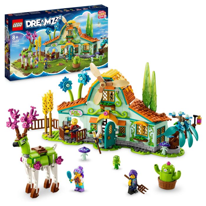 Lego DREAMZzz 71459 Establo de Criaturas de Ensueño, Juguete de Granja con Figura de Ciervo 2 en 1