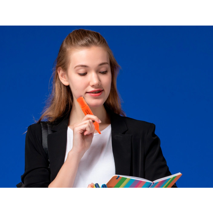 Q-connect Rotulador Fluorescente Naranja Punta Biselada Trazo 1-5 mm 4