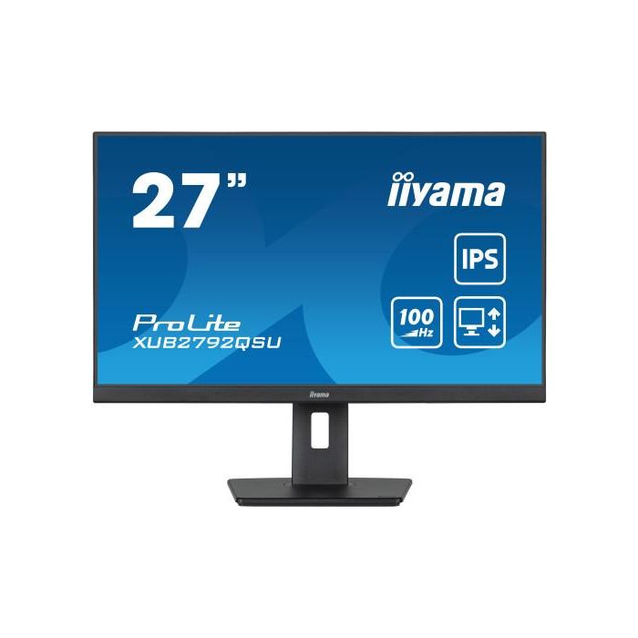 iiyama ProLite pantalla para PC 68,6 cm (27") 2560 x 1440 Pixeles Full HD LED Negro iiyama ProLite pantalla para PC 68,6 cm (27") 2560 x 1440 Pixeles Full HD LED Negro