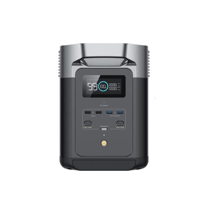 Ecoflow ECO4897082669296 Generador Eléctrico Portátil DELTA 2, 1024Wh, 1800W (Pico 2700W), 4 Salidas AC