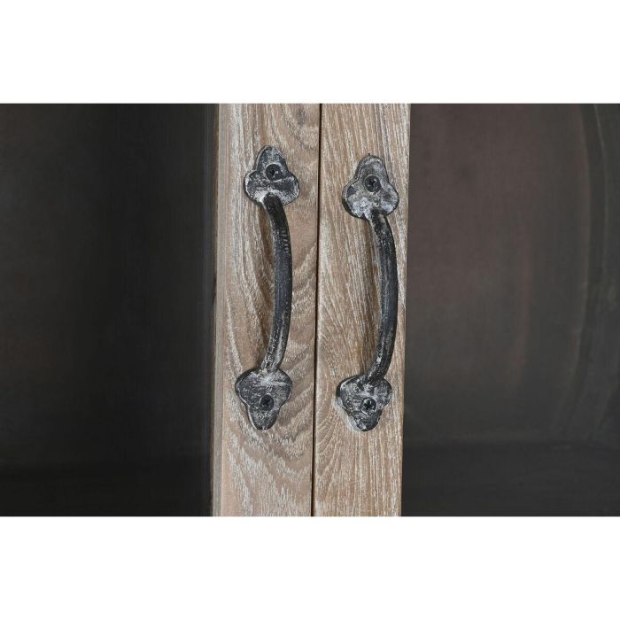DKD Home Decor Mueble Bar Alpino de Madera Reciclada, Teca y Cristal Natural con 2 Puertas 40x182x75 cm 7 DKD Home Decor Mueble Bar Alpino de Madera Reciclada, Teca y Cristal Natural con 2 Puertas 40x182x75 cm 7