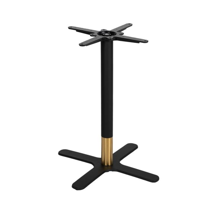 Patas para Mesa Negro-Oro Hierro Salón 45 X 45 X 72 cm