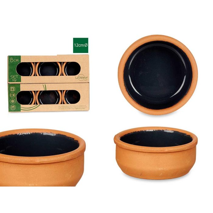 Set 6 Cazuelas Barro 8 Cm Color Negro La Dehesa (10 Unidades) Set 6 Cazuelas Barro 8 Cm Color Negro La Dehesa (10 Unidades)