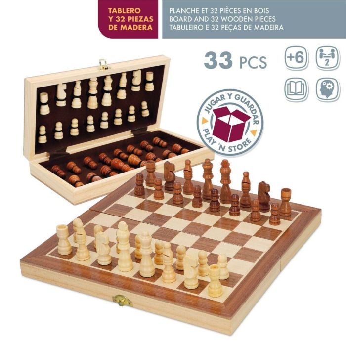 Ajedrez CB Games Madera (6 Unidades) 5 Ajedrez CB Games Madera (6 Unidades) 5