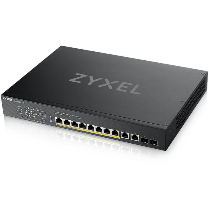 Zyxel XS1930-12HP Switch Gestionable Smart PoE+ de 10 Puertos Gigabit Multi-Gigabit Ethernet y 2 SFP+ 10GbE 3