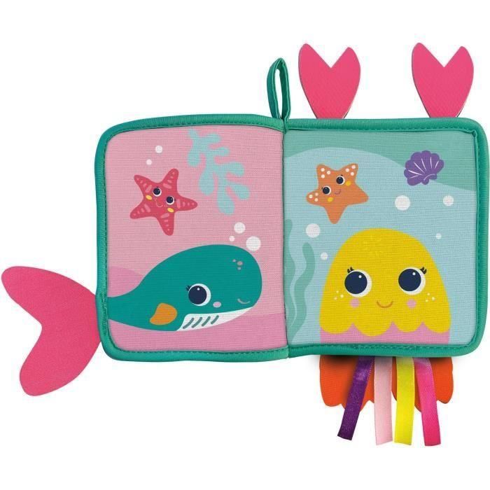 Ses Creative Libro de Baño con Colas de Animales Divertidos, Neopreno Ultraresistente, Impermeable, Ideal para Bebés +6 meses 1