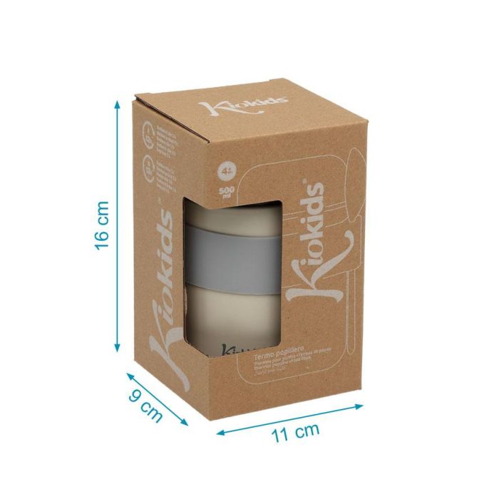 Termo Papillero De Acero Inoxidable 500 mL Con Cuchara Beige 4 Termo Papillero De Acero Inoxidable 500 mL Con Cuchara Beige 4