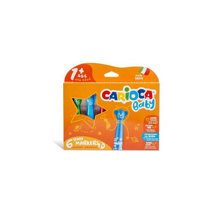 Rotulador Carioca Baby Teddy Marker Estuche De 6