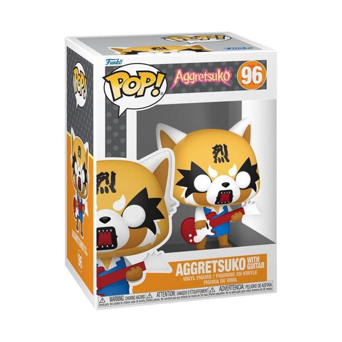 Funko Figura POP Aggretsuko - Aggretsuko with Guitar 9cm Vinilo Figura Coleccionable en Caja Regalo