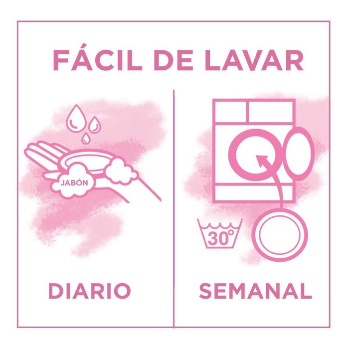 Garnier SKINACTIVE Discos Desmaquillantes Ultrasuaves Lavables Reutilizables Microfibra Algodón para Limpieza Facial 3 unidades 5