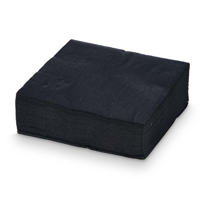 Set 50 Servilletas 33x33 cm Negras Kinvara - Papel (16 Unidades) 1