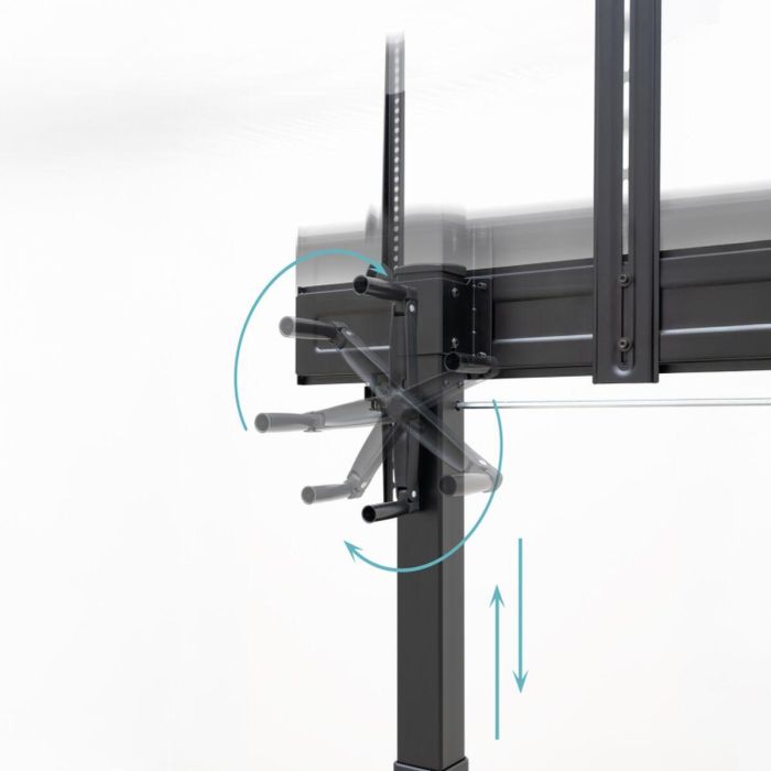 TooQ FS20406HM-B Soporte de Suelo con Ruedas para TV 60"-100" "AQUILES" 130 kg Negro 6 TooQ FS20406HM-B Soporte de Suelo con Ruedas para TV 60"-100" "AQUILES" 130 kg Negro 6