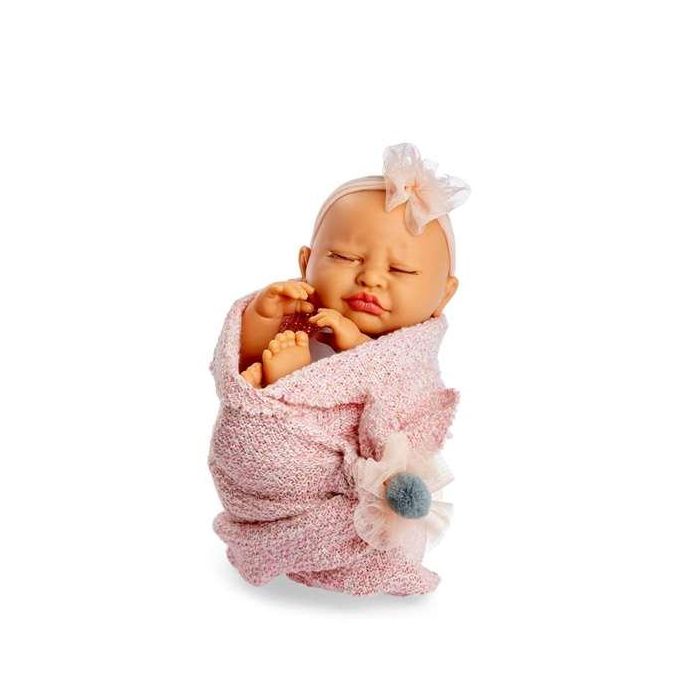 Berjuan Muñeca Poppy Dolls 38cm, con luces y sonidos, toquilla de lana rosa, Edad 3+ años, pilas incluidas 0 Berjuan Muñeca Poppy Dolls 38cm, con luces y sonidos, toquilla de lana rosa, Edad 3+ años, pilas incluidas 0
