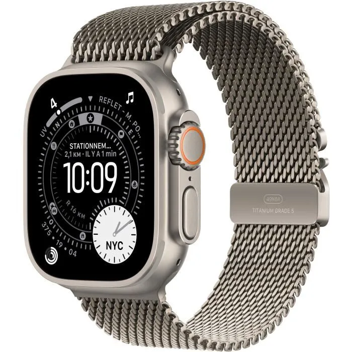 Apple Watch Ultra 3 GPS + Cellular - 49 mm - Caja de titanio natural - Correa Milanese Loop de titanio natural - Pequeño 0 Apple Watch Ultra 3 GPS + Cellular - 49 mm - Caja de titanio natural - Correa Milanese Loop de titanio natural - Pequeño 0