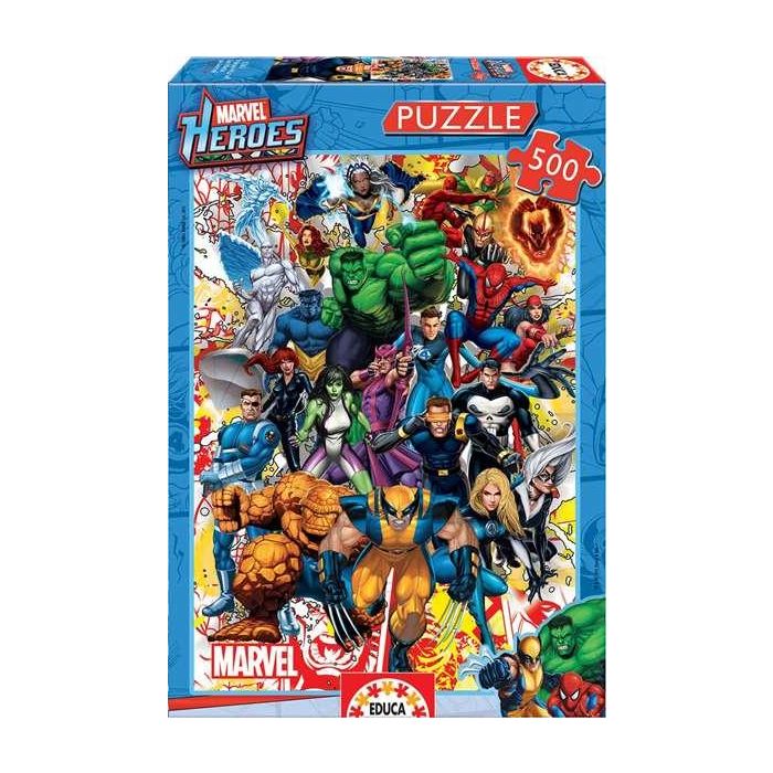 Educa Puzzle de Héroes Marvel 500 piezas para Adultos y Niños a partir de 11 años 5