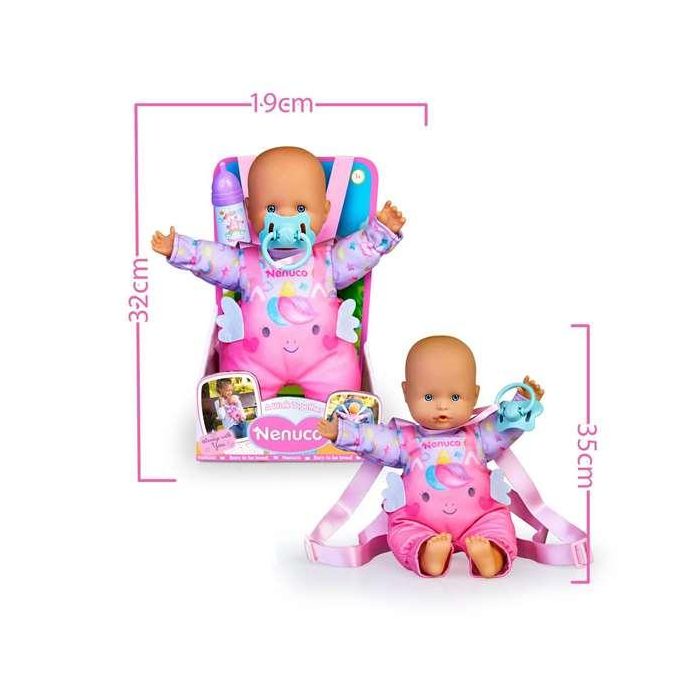 Nenuco Muñeco ¿Damos un Paseo? 35 cm con ropita para porteo o mochila, incluye biberón 11 Nenuco Muñeco ¿Damos un Paseo? 35 cm con ropita para porteo o mochila, incluye biberón 11