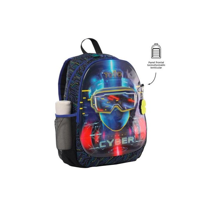 Totto Mochila Morral Mettaverse L MJ04MTV003-2320-5CEL Azul Marino 3