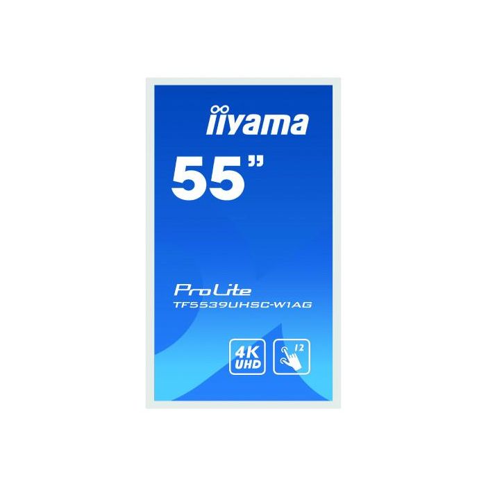 iiyama ProLite TF5539UHSC-W1AG monitor pantalla táctil 139,7 cm (55") 3840 x 2160 Pixeles Multi-touch Multi-usuario Blanco 1 iiyama ProLite TF5539UHSC-W1AG monitor pantalla táctil 139,7 cm (55") 3840 x 2160 Pixeles Multi-touch Multi-usuario Blanco 1