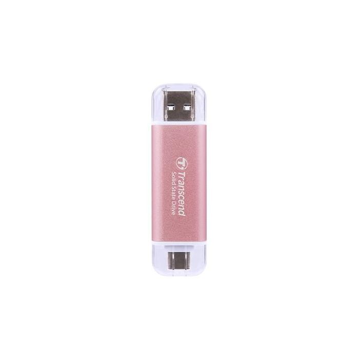 TRANSCEND ESD310P 1TB External SSD USB 10Gbps Type C/A Pink 0 TRANSCEND ESD310P 1TB External SSD USB 10Gbps Type C/A Pink 0
