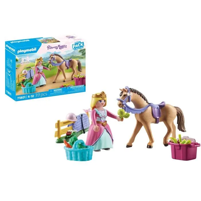 Playmobil Starter Pack Princesa Con Caballo 71801 Edad Recomendada: +4 años 3 Playmobil Starter Pack Princesa Con Caballo 71801 Edad Recomendada: +4 años 3