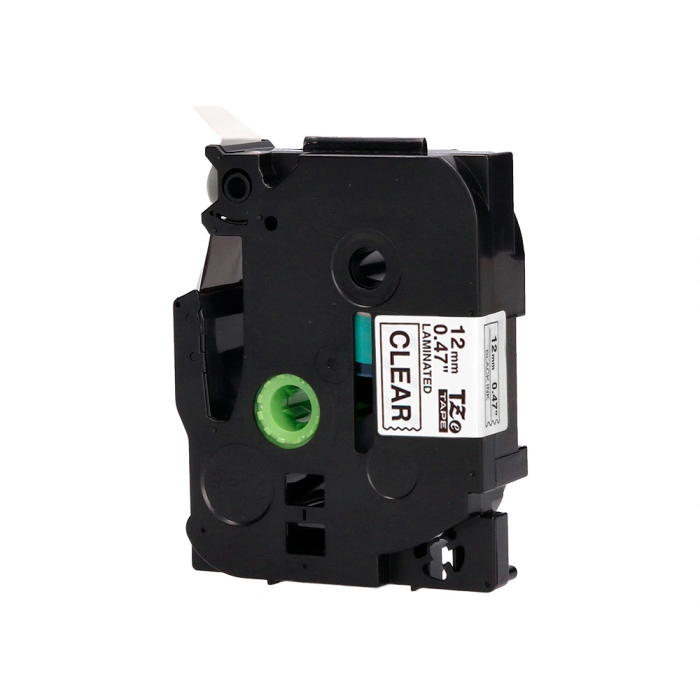Q-connect TZE-131 Cinta para Rotuladora, Transparente-Negro, 12mm, 8m 3