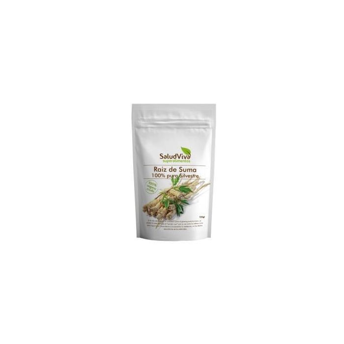 SALUD VIVA Raíz de Suma en polvo 125g, 100% Pura, alto contenido en fibra, sin gluten, sin azúcar, vegana