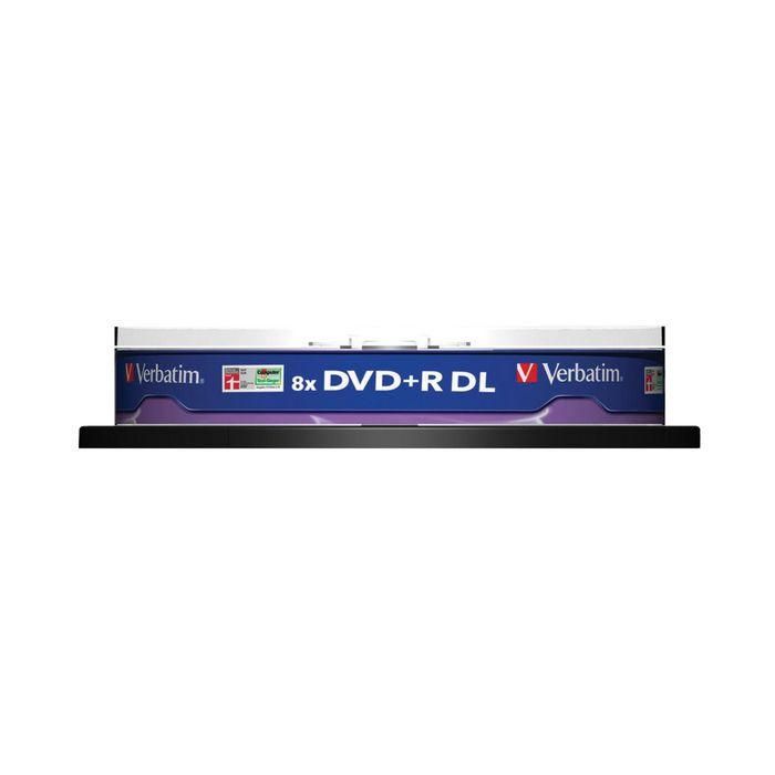 Verbatim Dvd+R Doble Capa, 8.5 grb, 8X, 10 Pack Spindle, Superficie Matt Silver 2 Verbatim Dvd+R Doble Capa, 8.5 grb, 8X, 10 Pack Spindle, Superficie Matt Silver 2