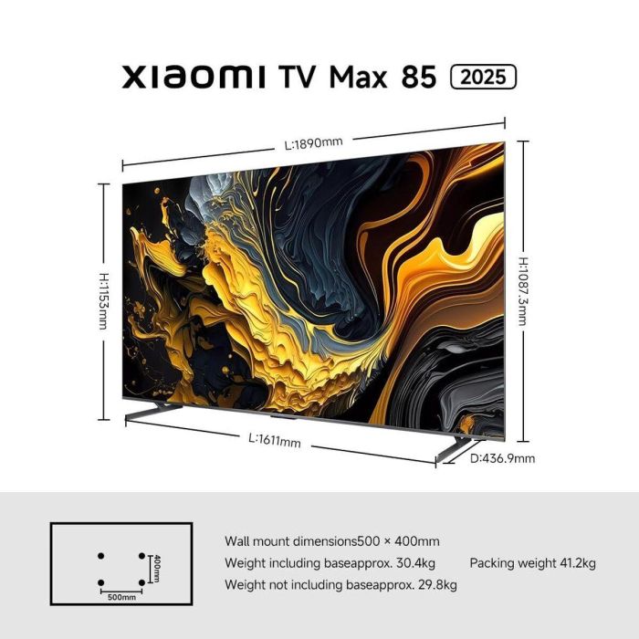 Smart TV Xiaomi ELA5730EU 4K Ultra HD QLED 85" 11
