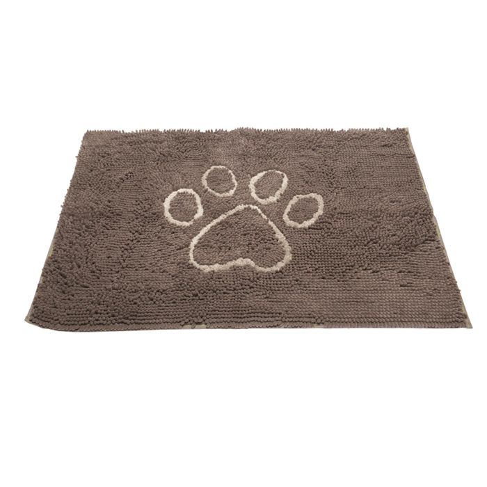 Dog Gone Smart Alfombrilla para Perros Dirty Dog Doormat Súper Absorbente Anti-Barro Microfibra Antideslizante Lavable Talla L 89x66 cm Gris 1