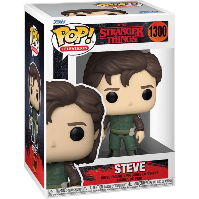 Funko Figura POP Stranger Things Hunter Steve Vinilo 9cm Caja Regalo
