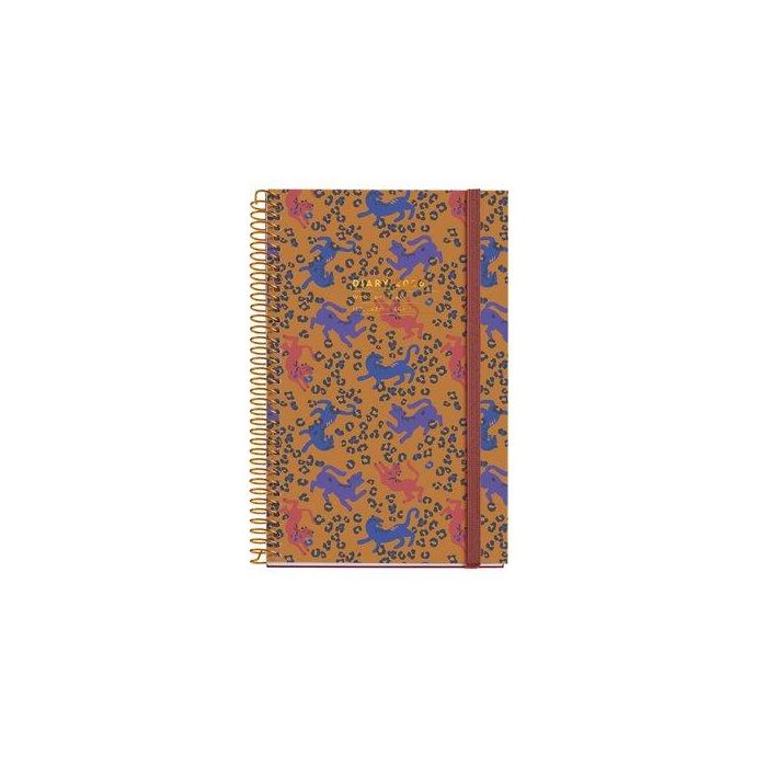Agenda Anual (2026) Miquelrius Natura Espiral Tapa Extra Con Goma Activa 117X182 S/V Leopard