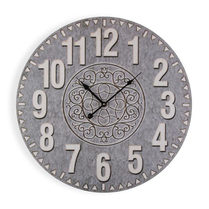 Reloj de Pared Madera Versa 58 cm (2 Unidades) Reloj de Pared Madera Versa 58 cm (2 Unidades)